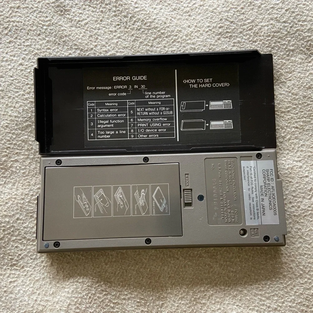 🖥️ Sharp PC-1350 Pocket Computer — Vintage 1984 | Rare Find!